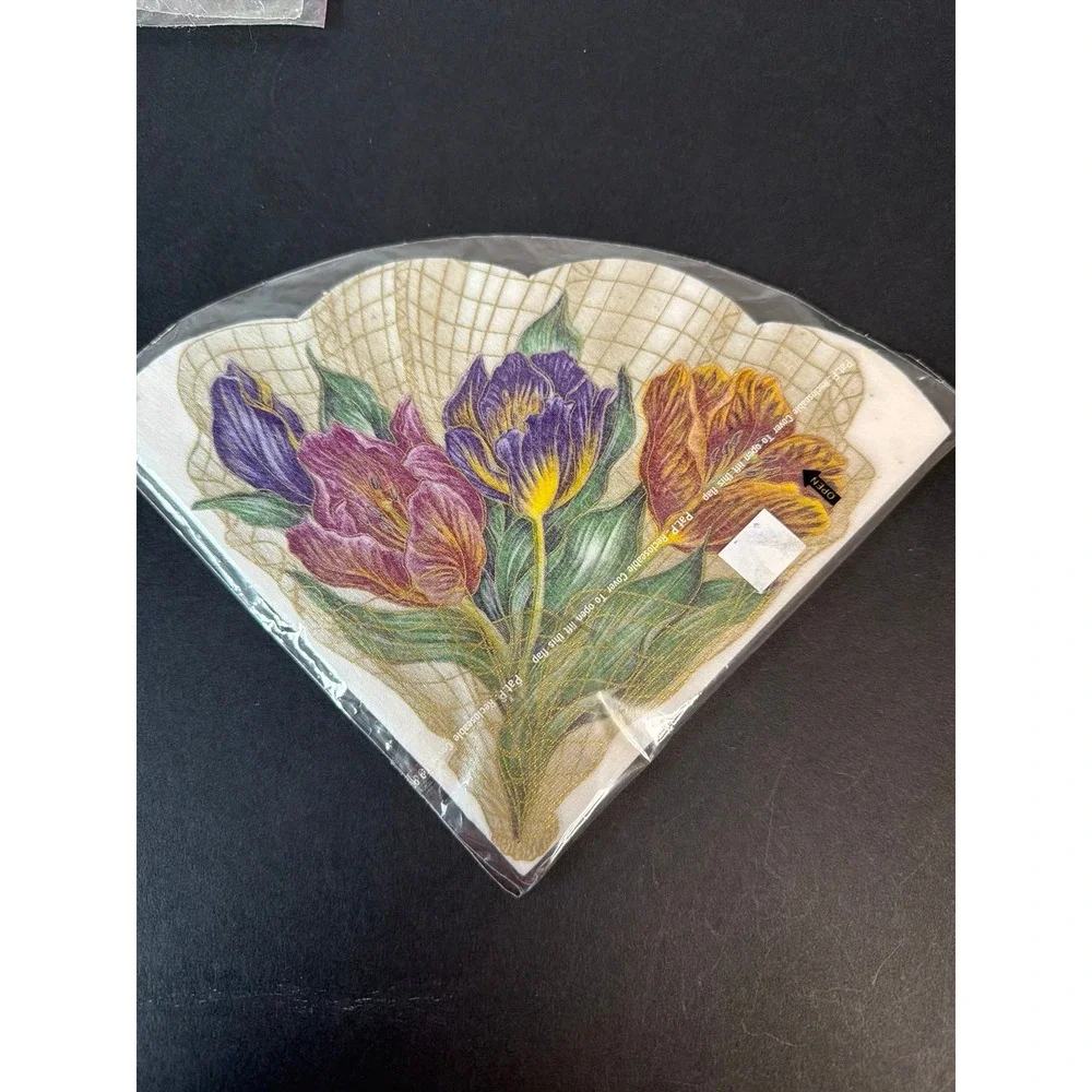 Nareg International Rice‎ Paper Floral Flowers Bouquet Tissue Napkins 15 Count